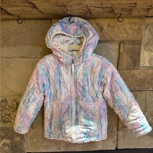The North Face Little kids girls Full Zip reversible hooded jacket